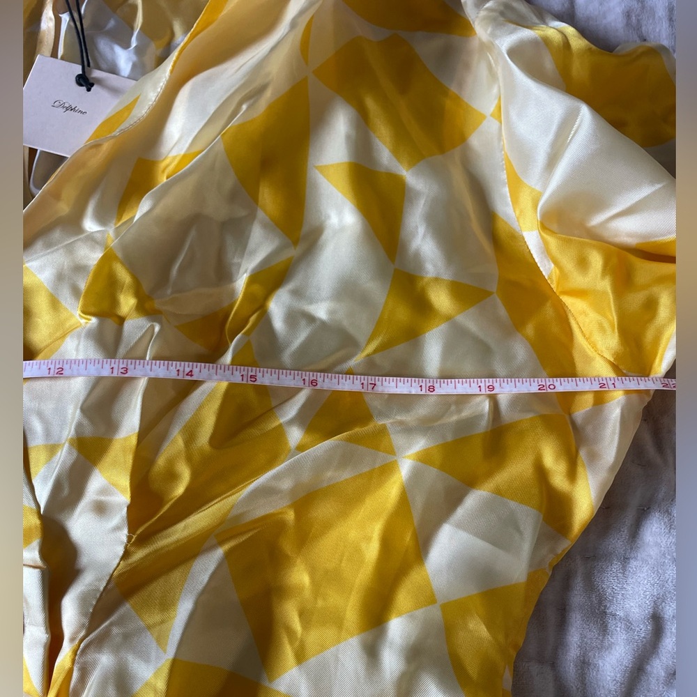 ATELIER DELPHINE Saskia Luxe Butter Jumpsuit Mid Century Print Silky Cupro L NWT - Picture 13 of 16